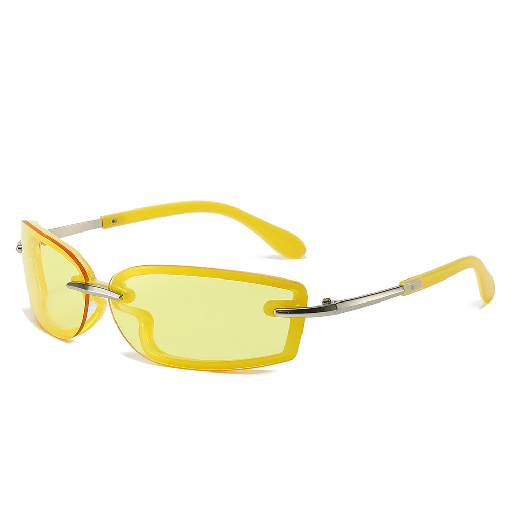 Wholesale Square Candy Color Y2K Future Style Sunglasses