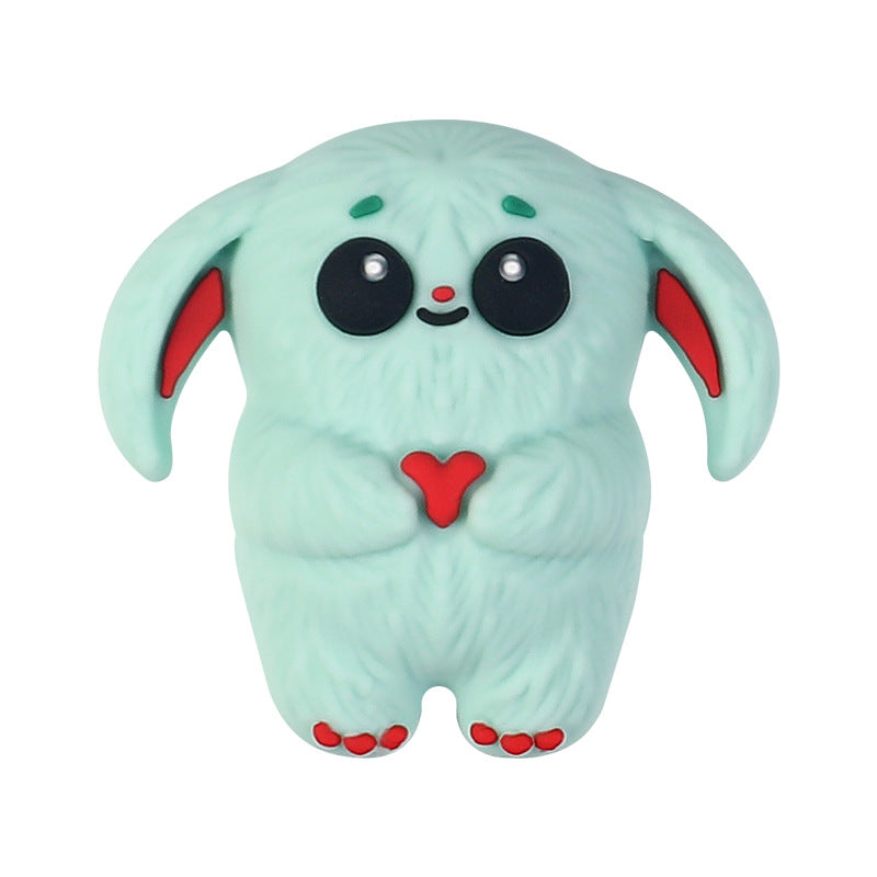 Wholesale 20pcs/pack Cute 3D silicone cartoon 3D Focal Beads