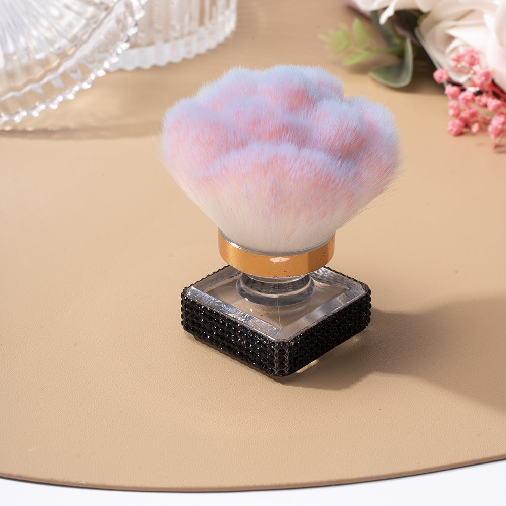 Wholesale Diamond-encrusted advanced multi-functional hot selling single nail art dust powder brush foundation brush makeup brush beauty makeup