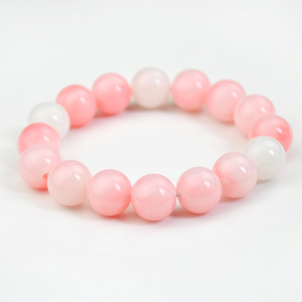Wholesale Colorful imitation jade beads versatile niche non-fading bracelet