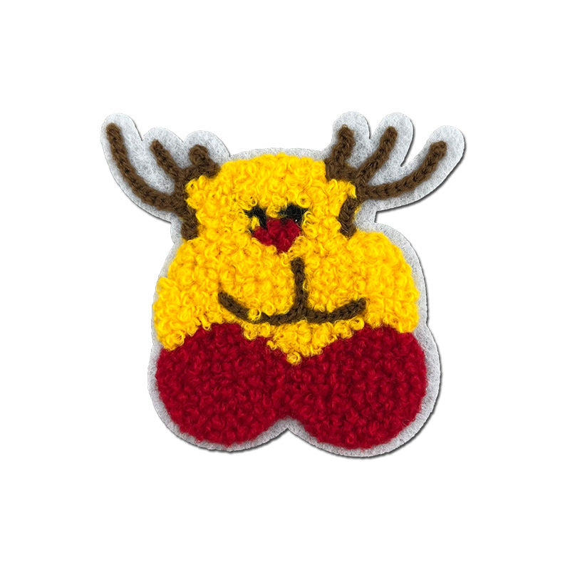 Wholesale Towel Embroidery Christmas Series Embroidered Cloth Patch