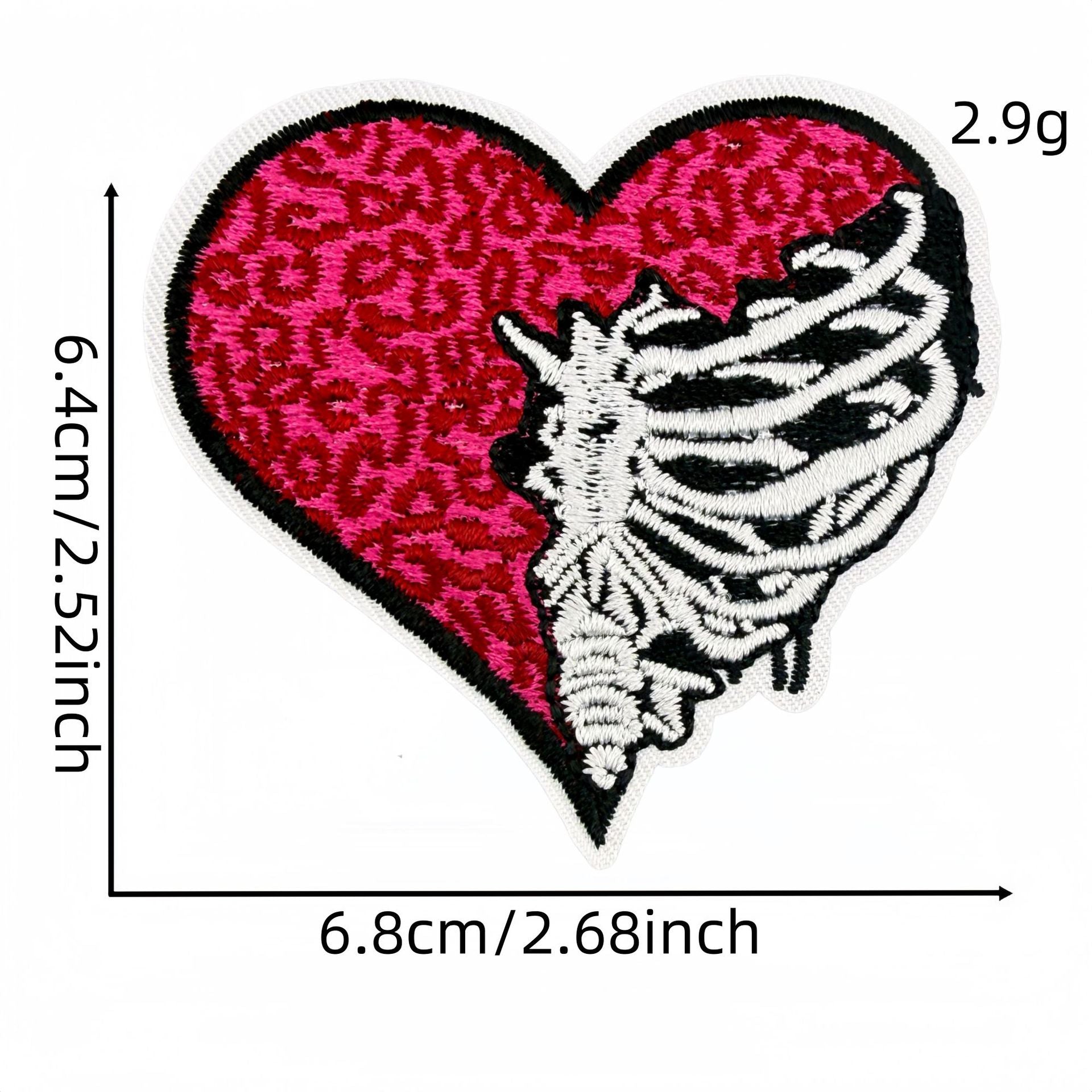 Wholesale Y2K Black Pink Heart Star Embroidered Patches 20 Pcs Fashion Decorative Accent For Clothing Bags Gift Craft Supply