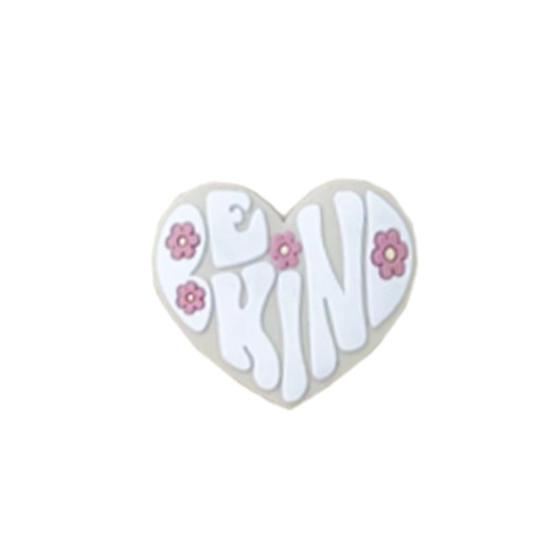 Wholesale Random 100pcs  Valentine' s Day Series Silicone Beads Focal Beads