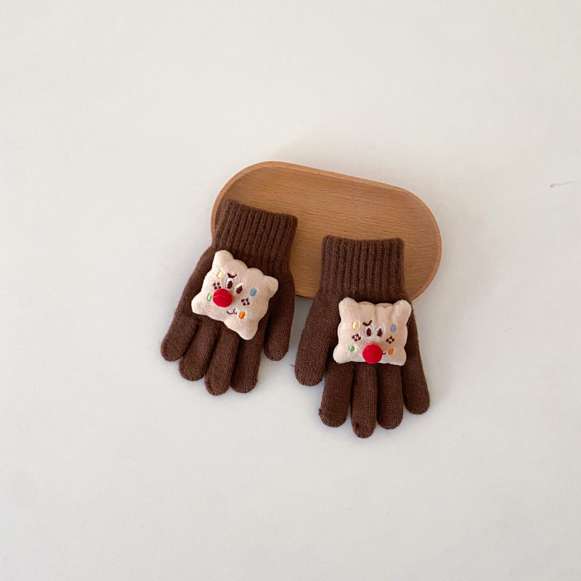 Wholesale children' s winter cartoon warm gloves