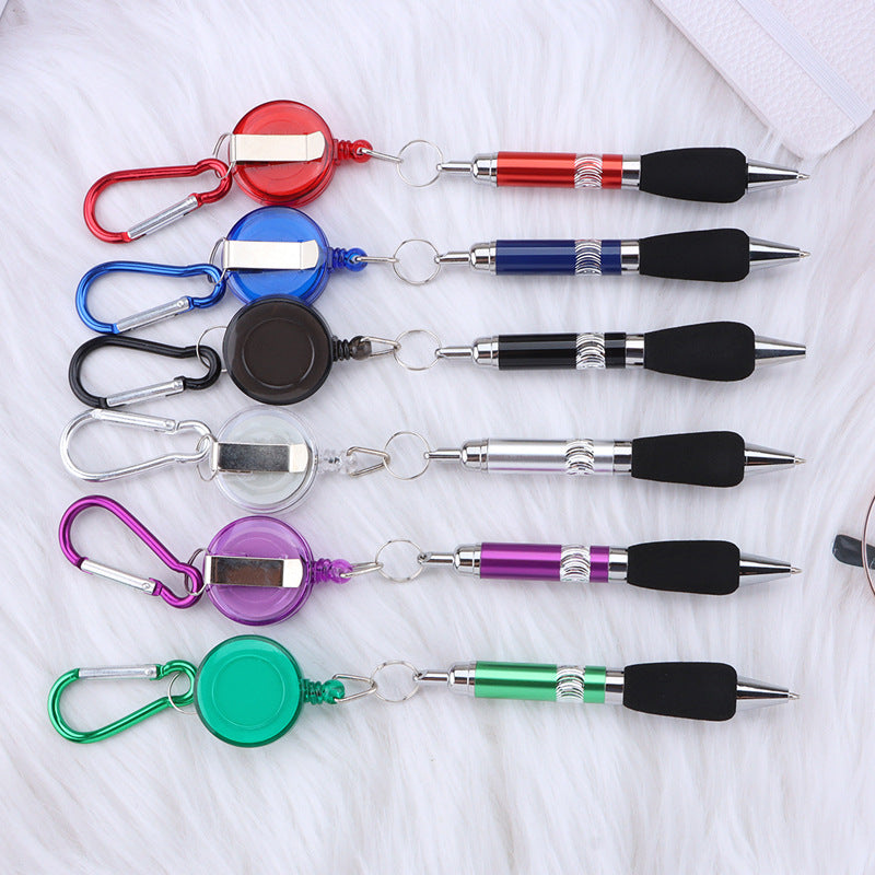 Wholesale Novel Metal Creative Portable Stretch Ballpoint Pen Mountaineering Pen Retractable