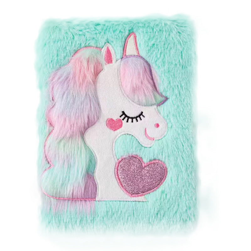 Wholesale Unicorn Cute Stuffed Notebook A5 Girly Heart