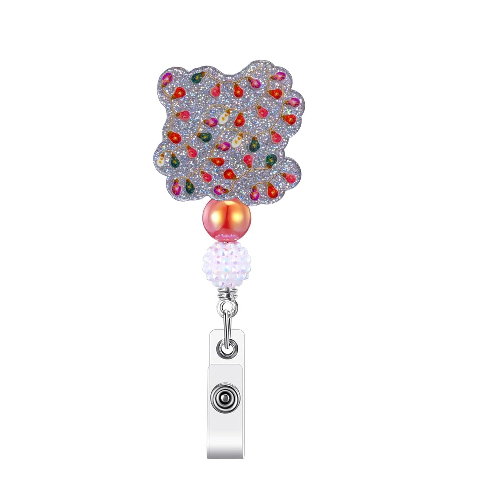 Wholesale Christmas tree elf gnome fairy lights retractable Badge Reels