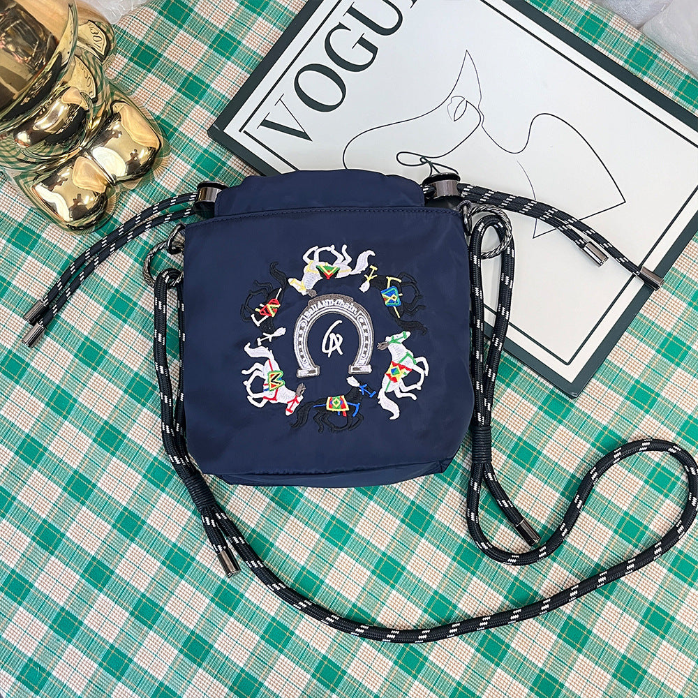 Wholesale Japanese style embroidered crossbody shoulder bag