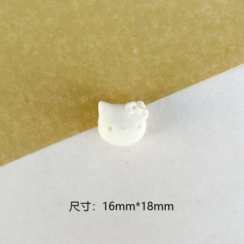 Wholesale Cat head  cat loose beads string Charms