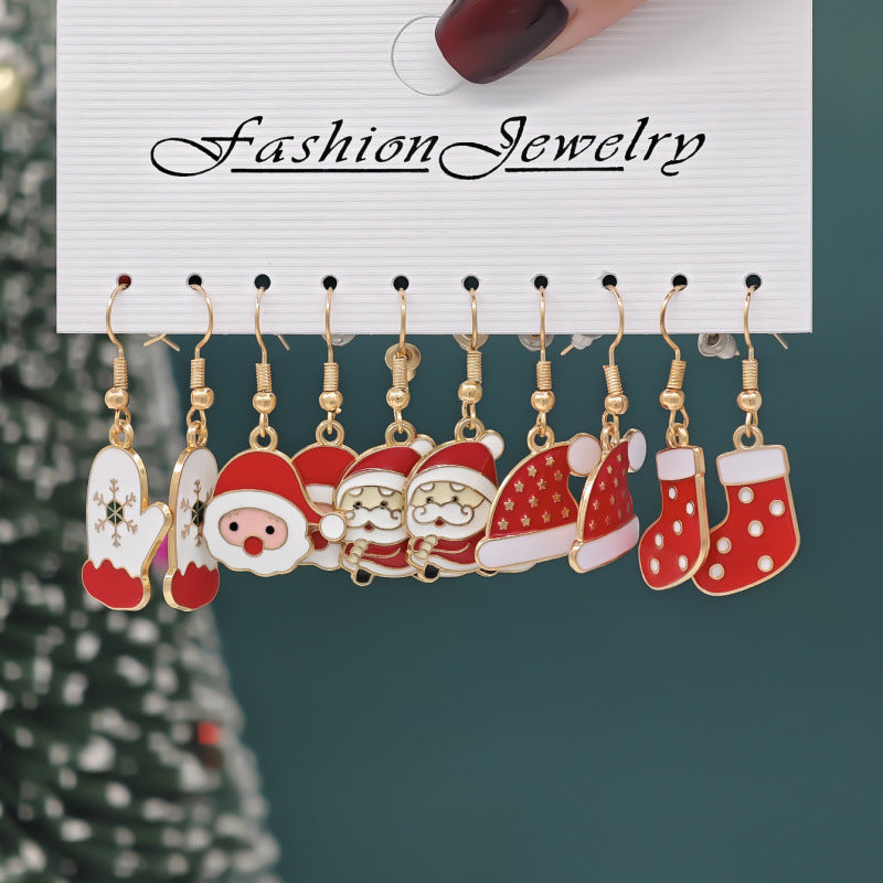 Wholesale Alloy Snowman  Gift Earrings