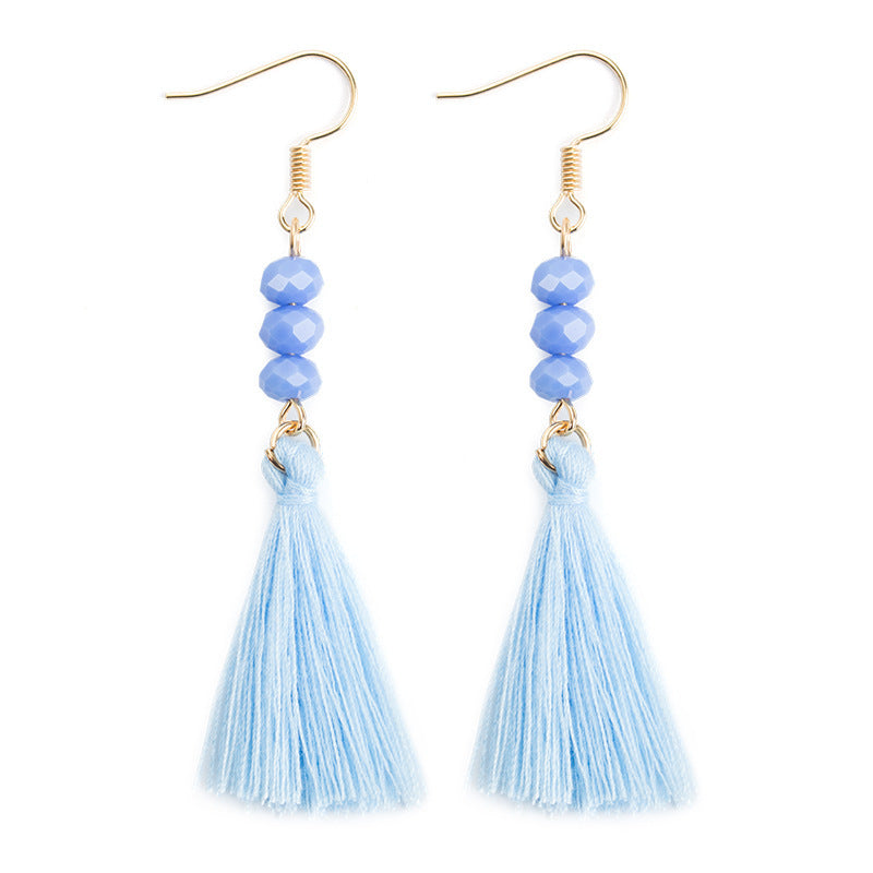 Wholesale Ethnic Retro Exaggerated Tassel Earrings