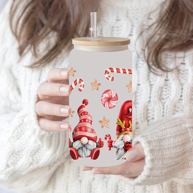 Wholesale Uv Transfer Sticker Glass Cup 16oz Cup UV DTF Wraps UV DTF Wraps