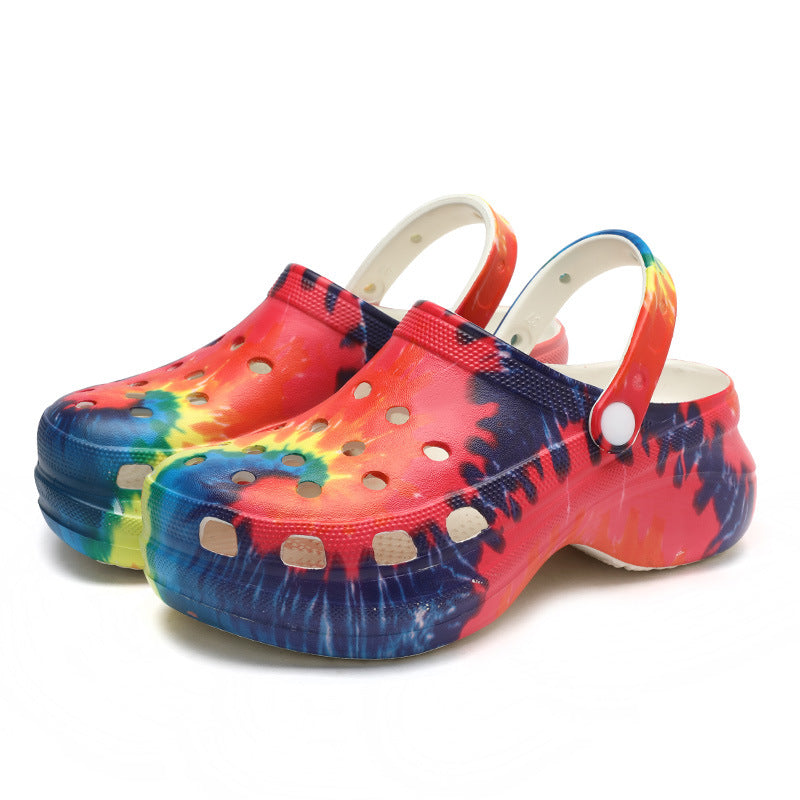 Wholesale of High Heels and EVA Perforated Shoes for External Wear