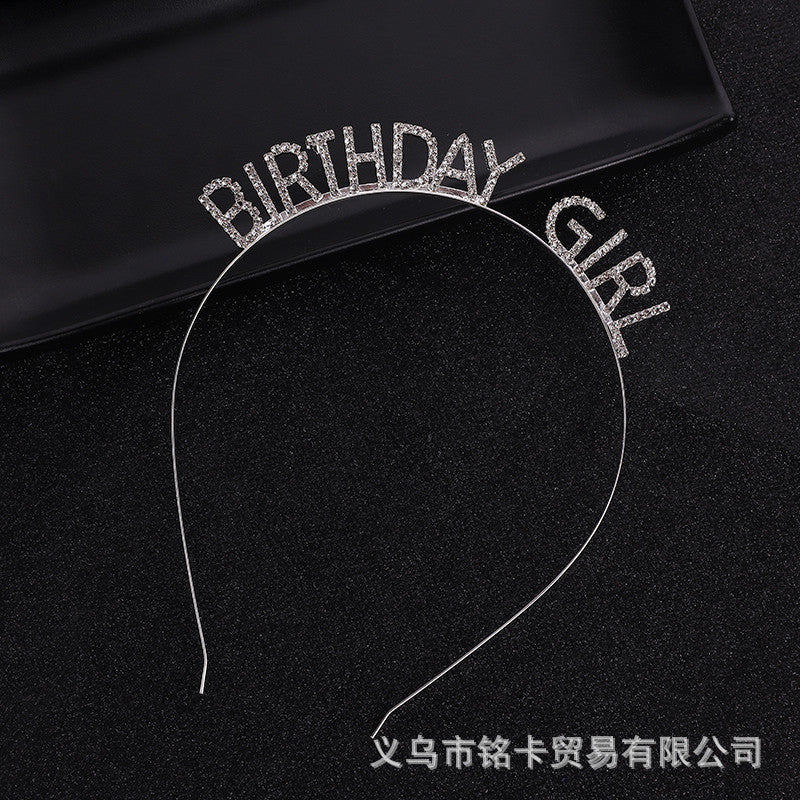 Wholesale Wholesale happy birthday birthday party headdress headband