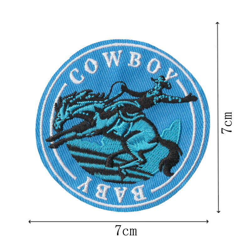 Wholesale Embroidered Western Cowboy Patch Set Of 9 Chic Clothing And Cap Decorative Accent DIY Craft Fashion Accessory For Boutique Resale