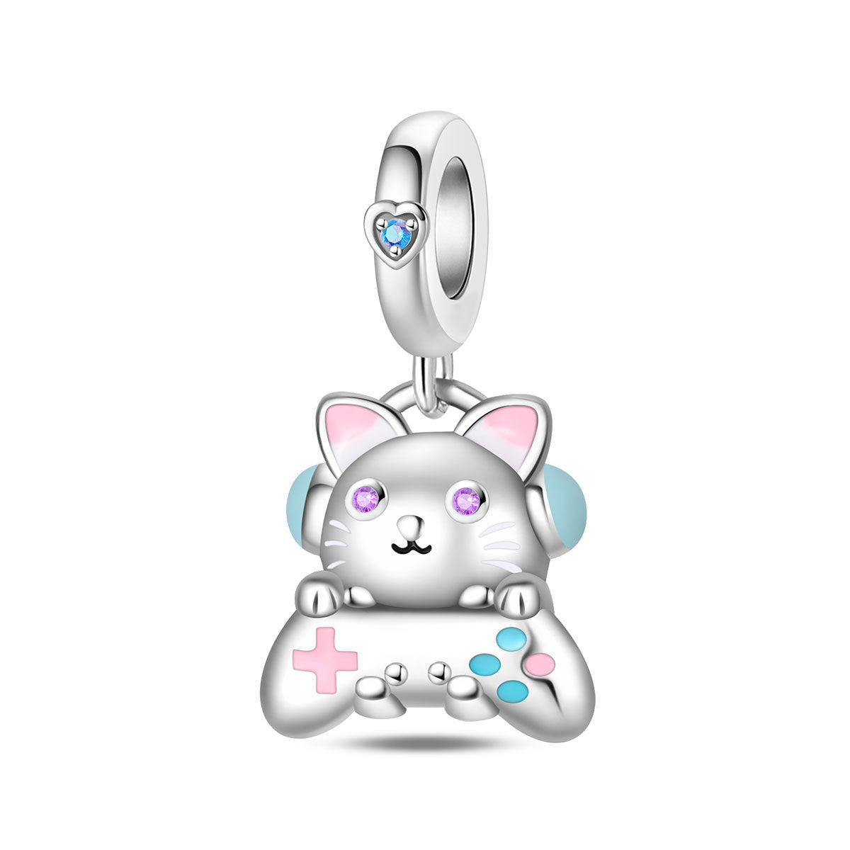 Wholesale Animal Elephant Cat Swan Silver Plated Charms