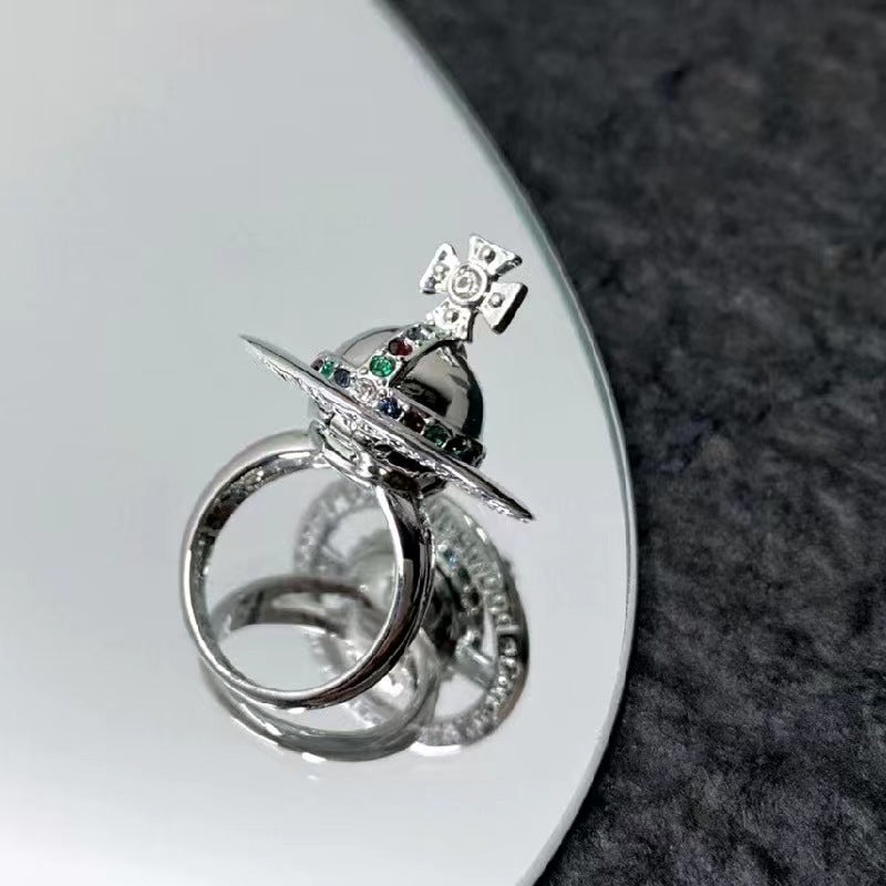 Wholesale Three-dimensional Planet Saturn Crown Stacking Rings