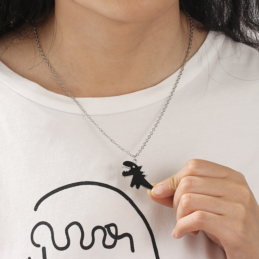 Wholesale Cartoon Animal Dinosaur Pendant Long Alloy Sweater Chain