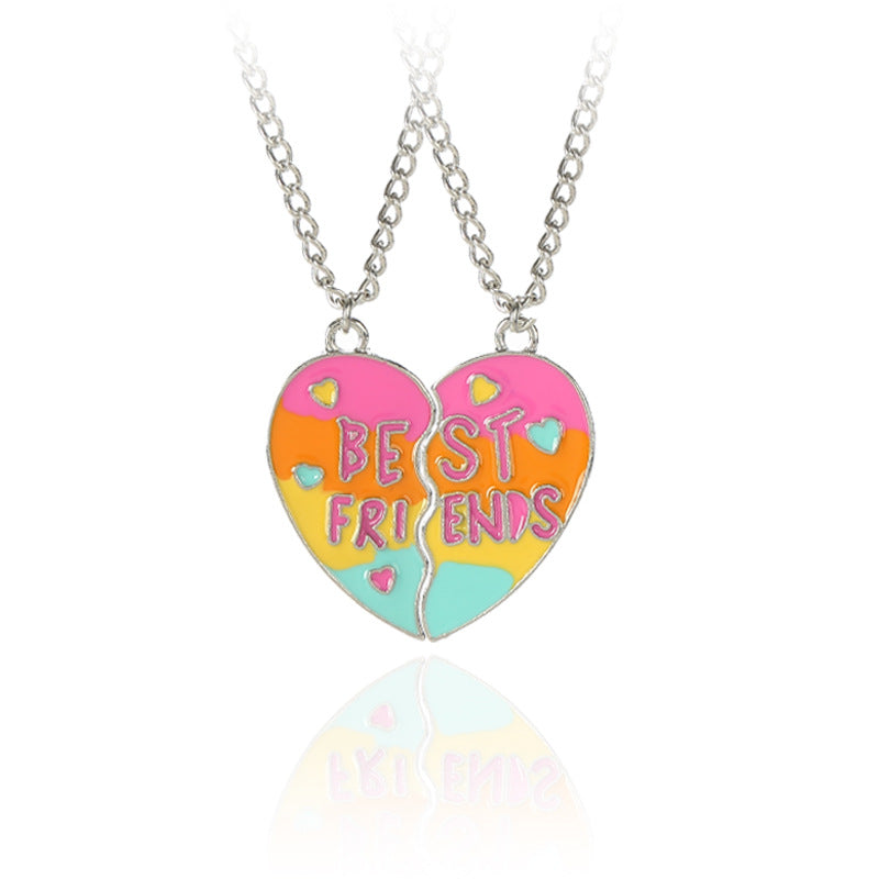 Wholesale Splicing Fashion Love Sweet Necklaces