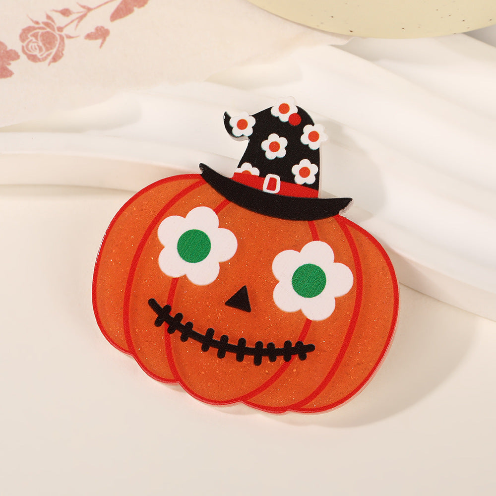 Wholesale 10pcs Pumpkin Cat Ghost Acrylic Flatback
