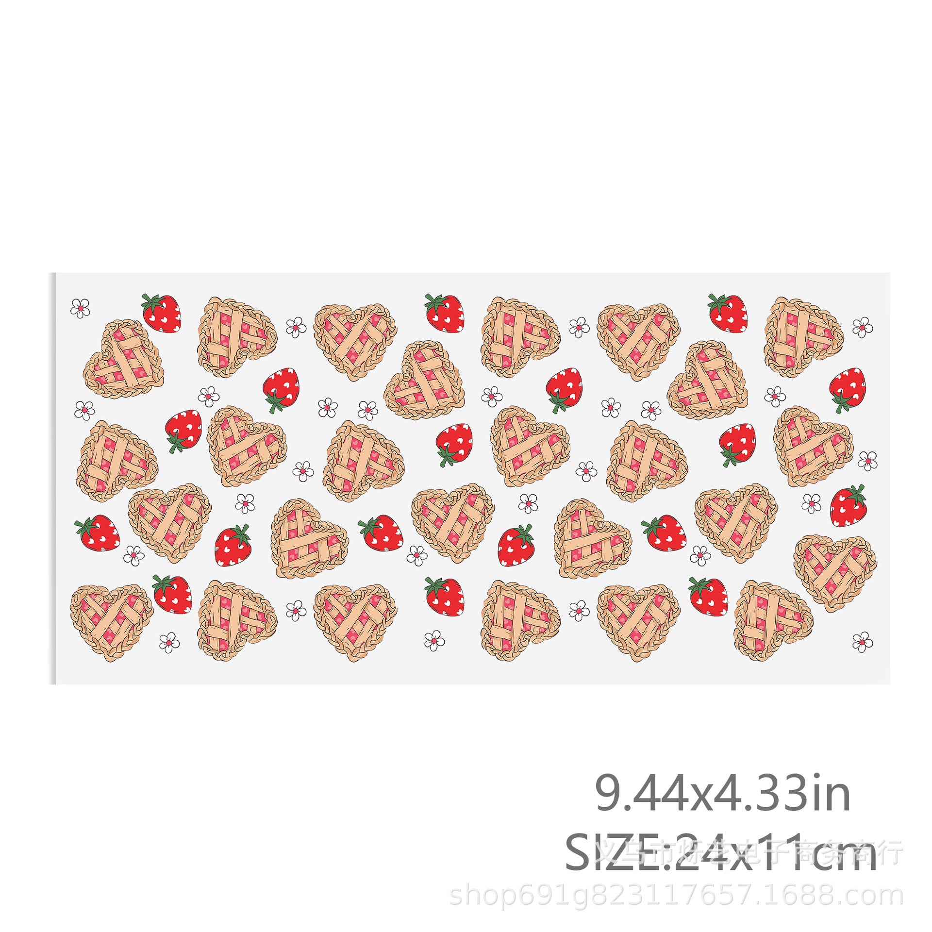 Wholesale Dog Love Valentine' s Day 16oz Cup UV DTF Wraps