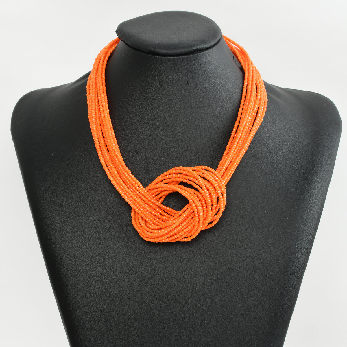 Wholesale Layered Beaded Knot Necklace