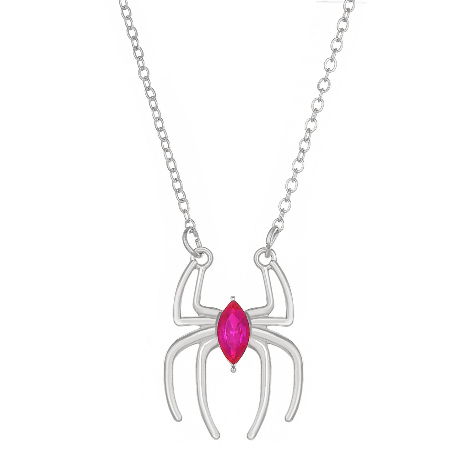 Wholesale Simple Retro Exaggerated Dark Style Spider Ring Necklace