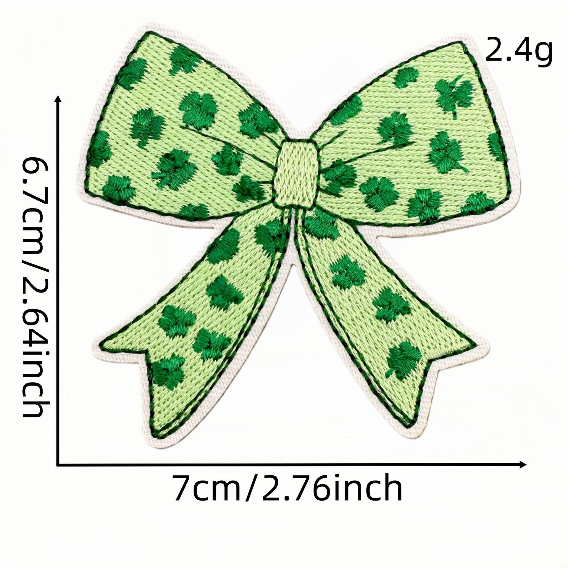 Wholesale St.  Patrick' s Day Butterfly and Shamrock Knot Embroidery DIY Patches
