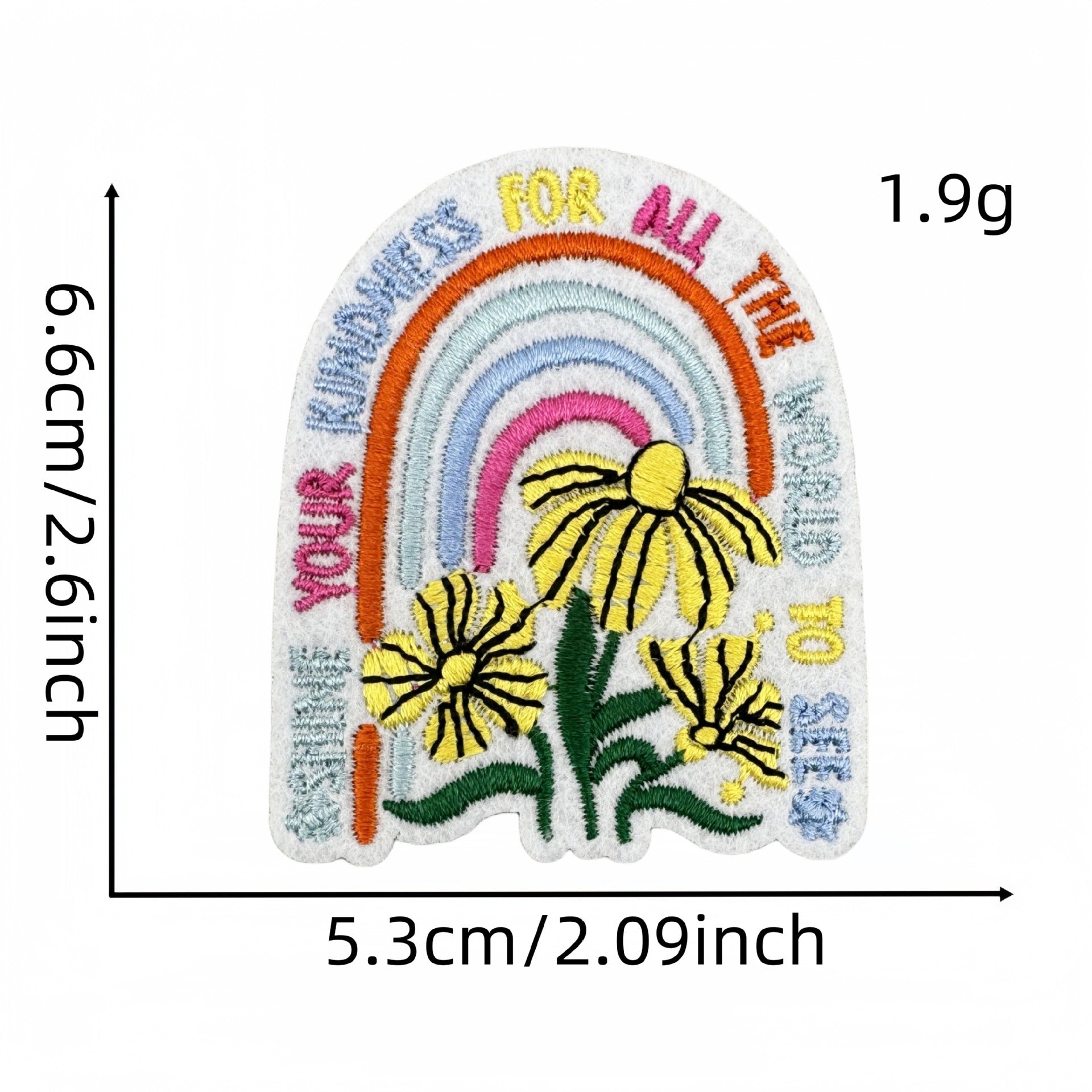 Wholesale Colorful English Letter Embroidered Iron On Patch Stylish Backpack Travel Decoration Gift