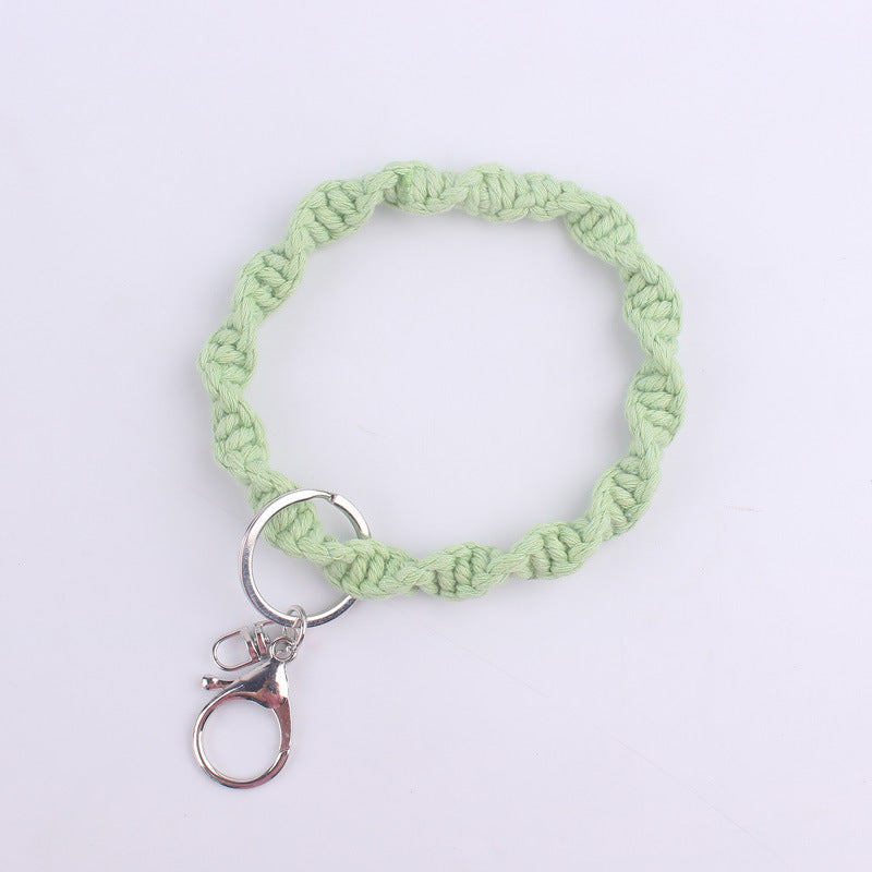 Wholesale Handwoven Cotton Rope Keychain