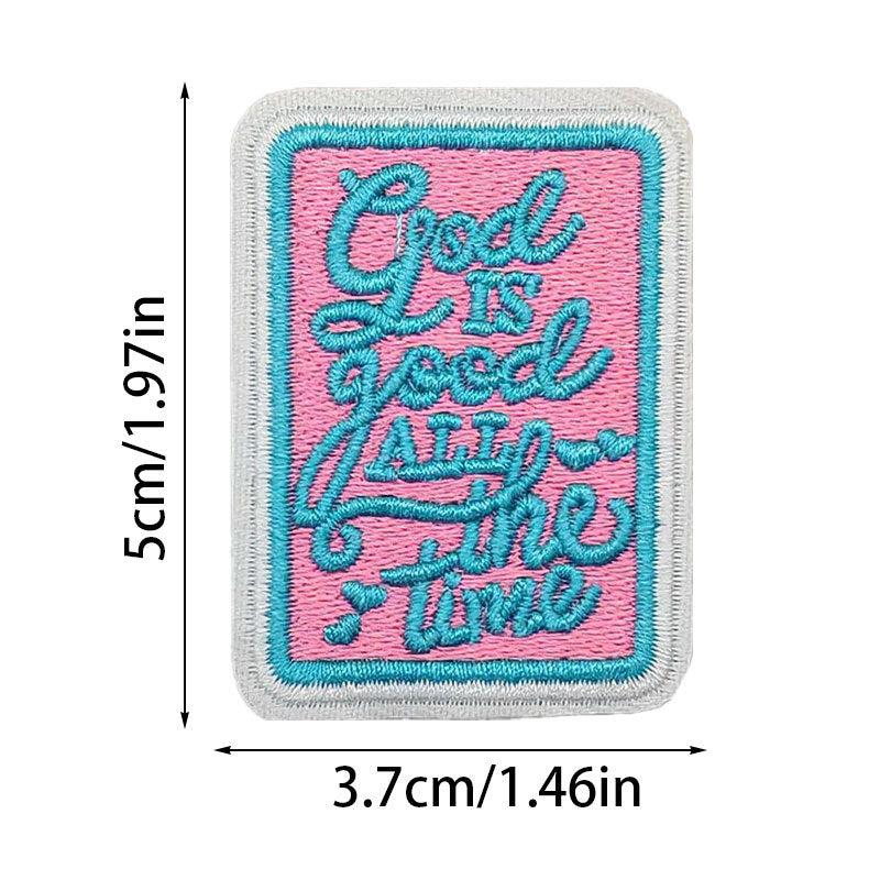 Wholesale 2pcs/pack Seam Free Self-adhesive Rectangular Seam Free Washable Denim Embroidery Accessory Cloth Sticker FS
