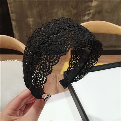 Wholesale Korean style sweet and fresh wide-brimmed fabric lace headband