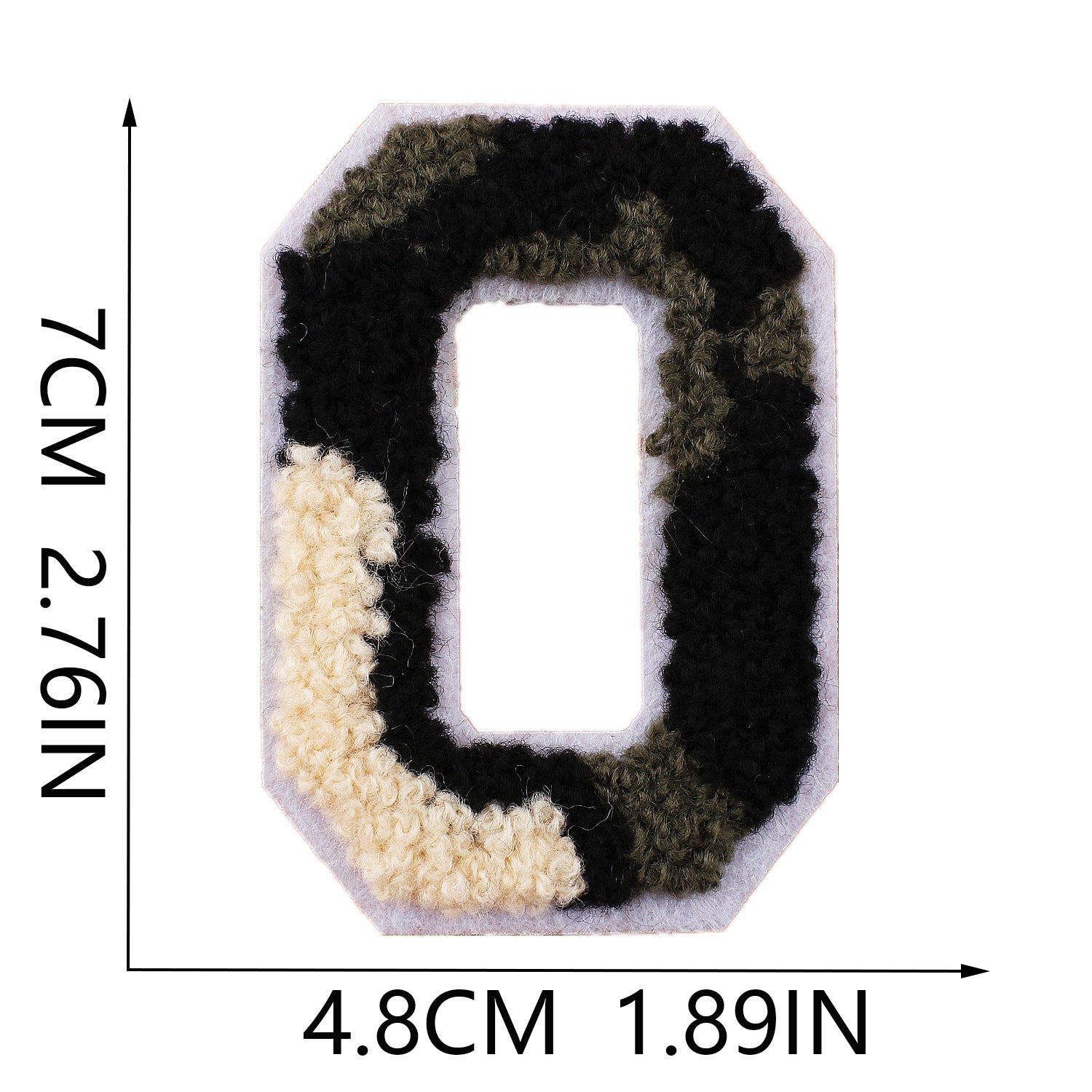 Wholesale Camouflage English letter embroidered towel patch