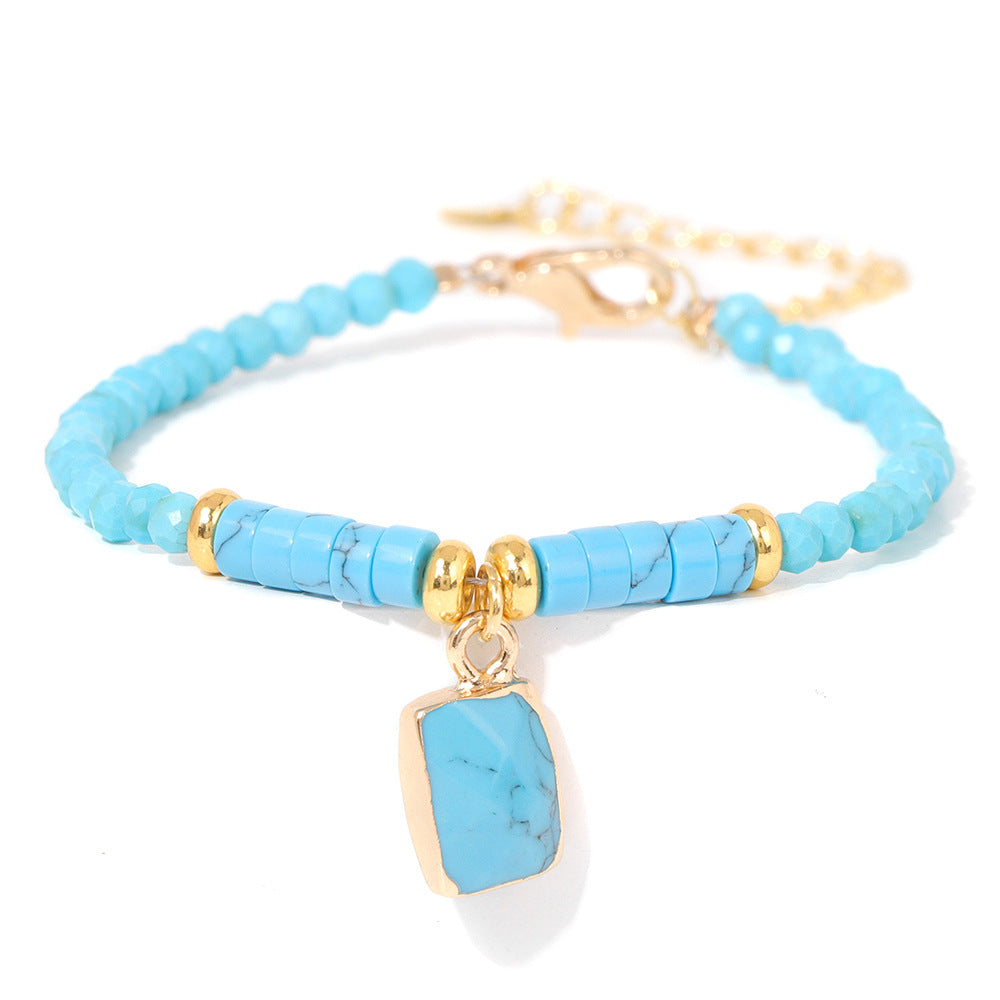 Brazalete del colgante de piedra áspera natural al por mayor