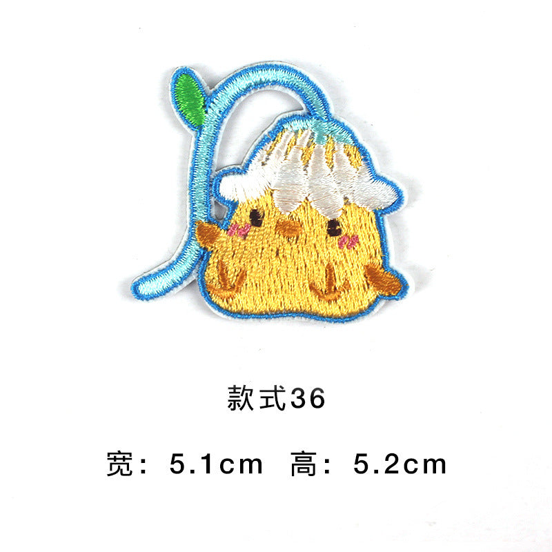 Wholesale Trendy Self Adhesive Astronaut Star Embroidered Patches Non Woven Fabric DIY Decorative For Bags Shoes Clothing Towels