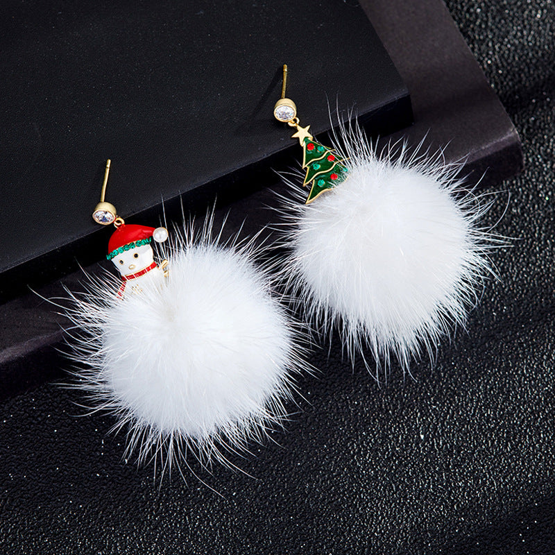 Wholesale Christmas Collection Asymmetrical Earrings