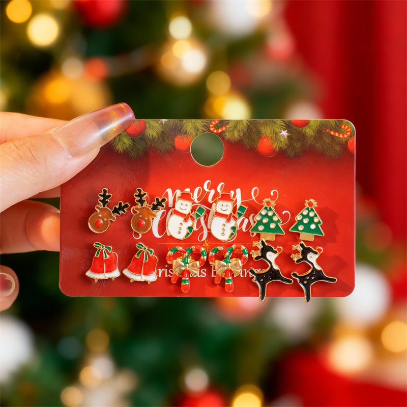 Wholesale Christmas earrings with colorful light bulbs and bells  Earrings Set