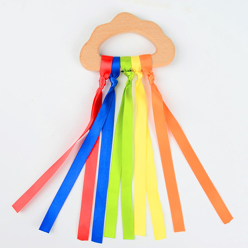 Wholesale Baby Colorful Beech Wood Baby Teether Toys