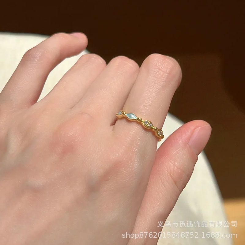 Wholesale Sweet Butterfly Flower Series Stacked Ring