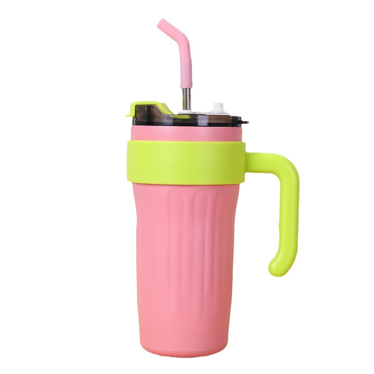 Wholesale American Handle Coffee Stainless Steel Large Capacity Straw Ice Bomber Cup