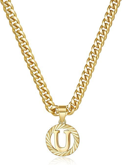 Wholesale Hollow-out 26 gold letter necklace