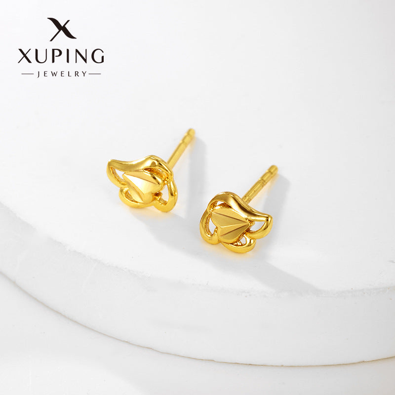 Wholesale Alloy Flower Simple and Compact Mini Summer High-end Fashion Earrings