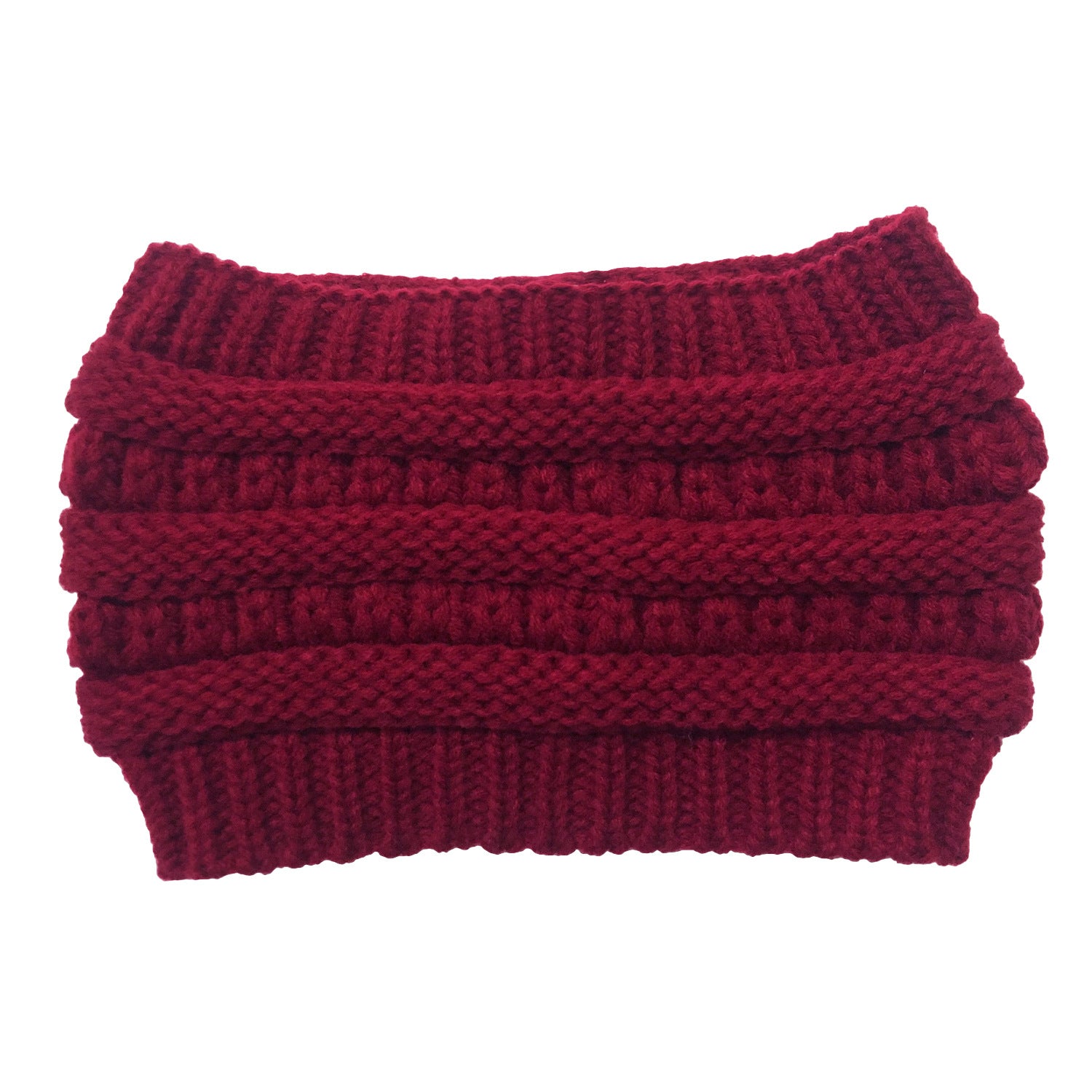 Wholesale Hollow Wool Ponytail Knitted Twist Hat