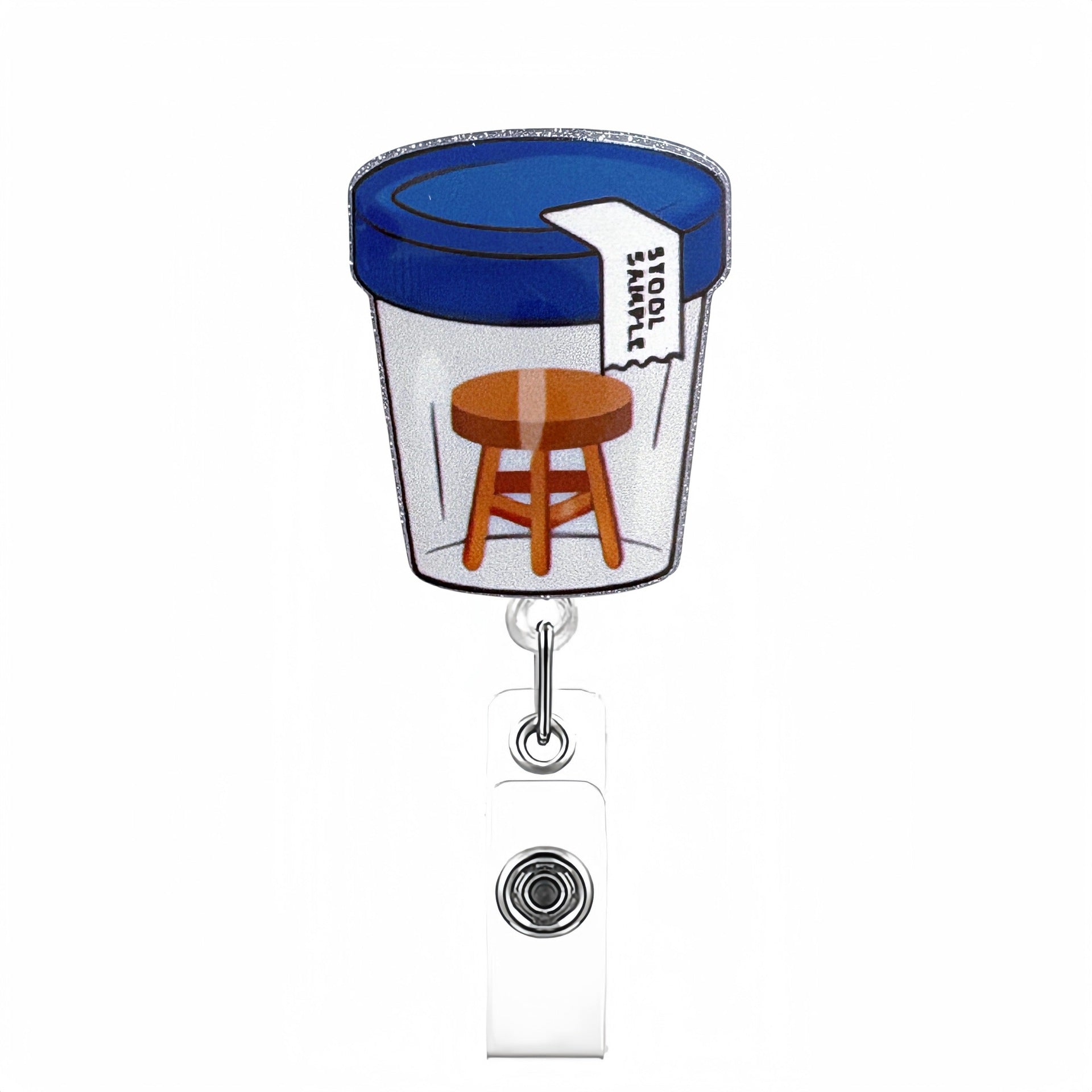 Wholesale acrylic stethoscope bow nurse themed telescopic rotating clip