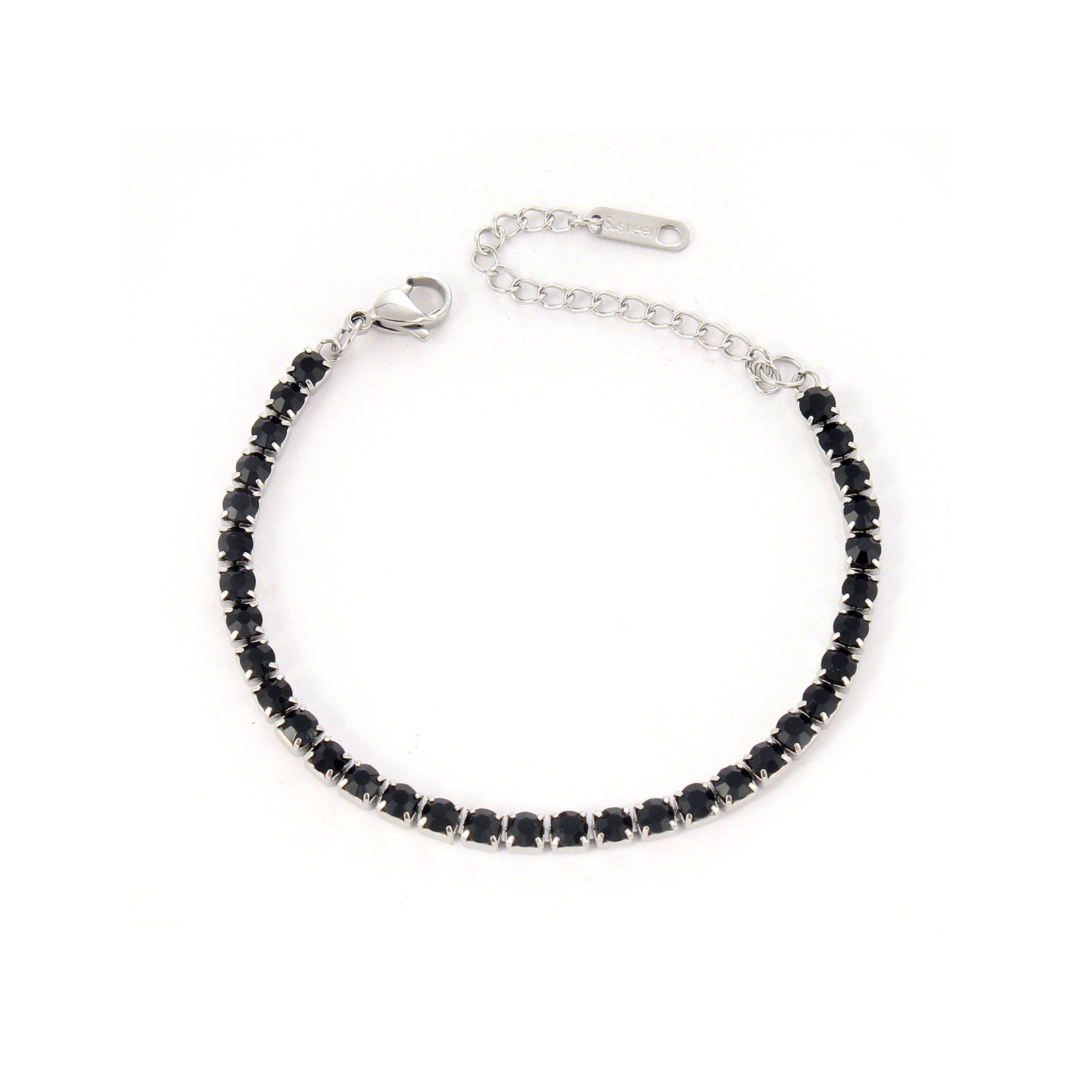 Wholesale Stainless steel zircon diamond cool style bracelet