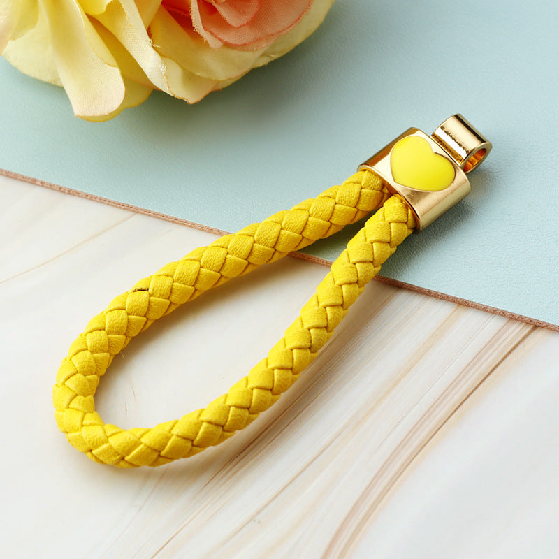 Wholesale Metal Pearl Heart Lucky Bag Keychain Cute Car Key Accessory Bag Charm For Women Gift