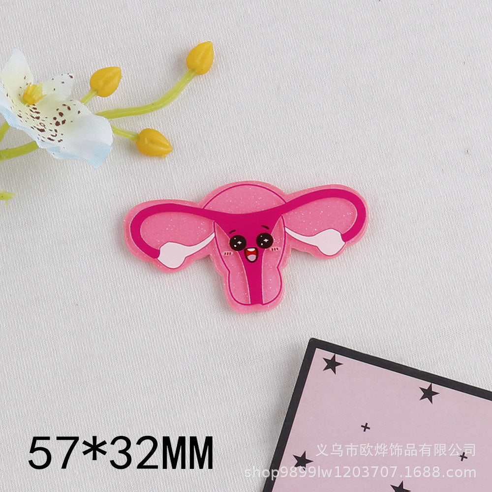 Wholesale 10PCS FlatBack Cartoon Pills Clothes Bottle Pins Cute Things DIY Acrylic Patch