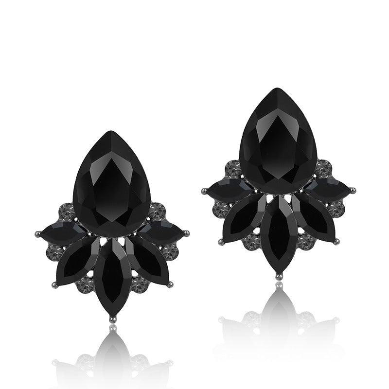 Pendientes de aleación de zinc multicolor al por mayor