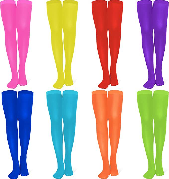 Wholesale Halloween Bat Spider Web Clown Skeleton Skull Over The Knee Socks