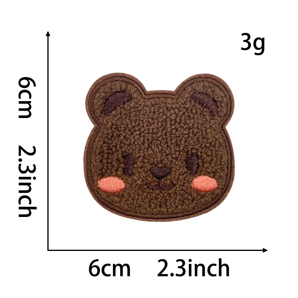 Wholesale Stylish Panda Embroidered Patch Self Adhesive Applique For Coats Trendy Fashion Accessory Boutique Gift For DIY Crafting